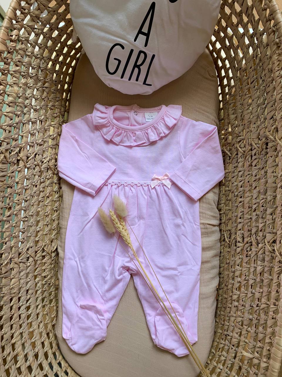 TUTINA ROSA CON COLLETTO ROUGE BABY FASHION