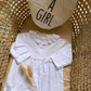 TUTINA BIANCA CON COLLETTO ROUGE BABY FASHION
