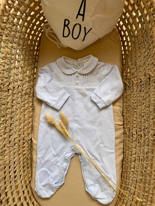 TUTINA IN COTONE CELESTE BABY FASHION