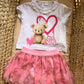 COMPLETO GONNA E T-SHIRT ORSETTO MINIBANDA