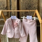 TAILLEUR GIACCA E PANTALONE ROSA SARABANDA PREMIUM