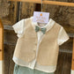 COMPLETO PANTALONCINO CAMICIA E PAPILLON VERDE MARTAYPAULA
