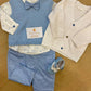 CARDIGAN BIANCO MINIBANDA