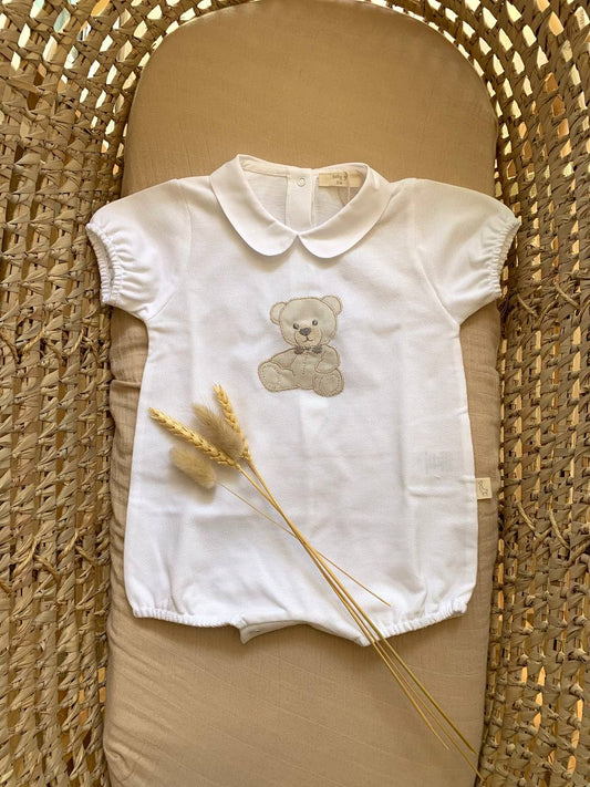 PAGLIACCETTO BIANCO CON ORSETTO BABY GI
