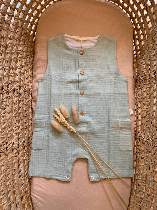 SALOPETTE TUTINA VERDE BABY GI