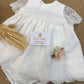 VESTITO BATTESIMALE  BIANCO NISERET
