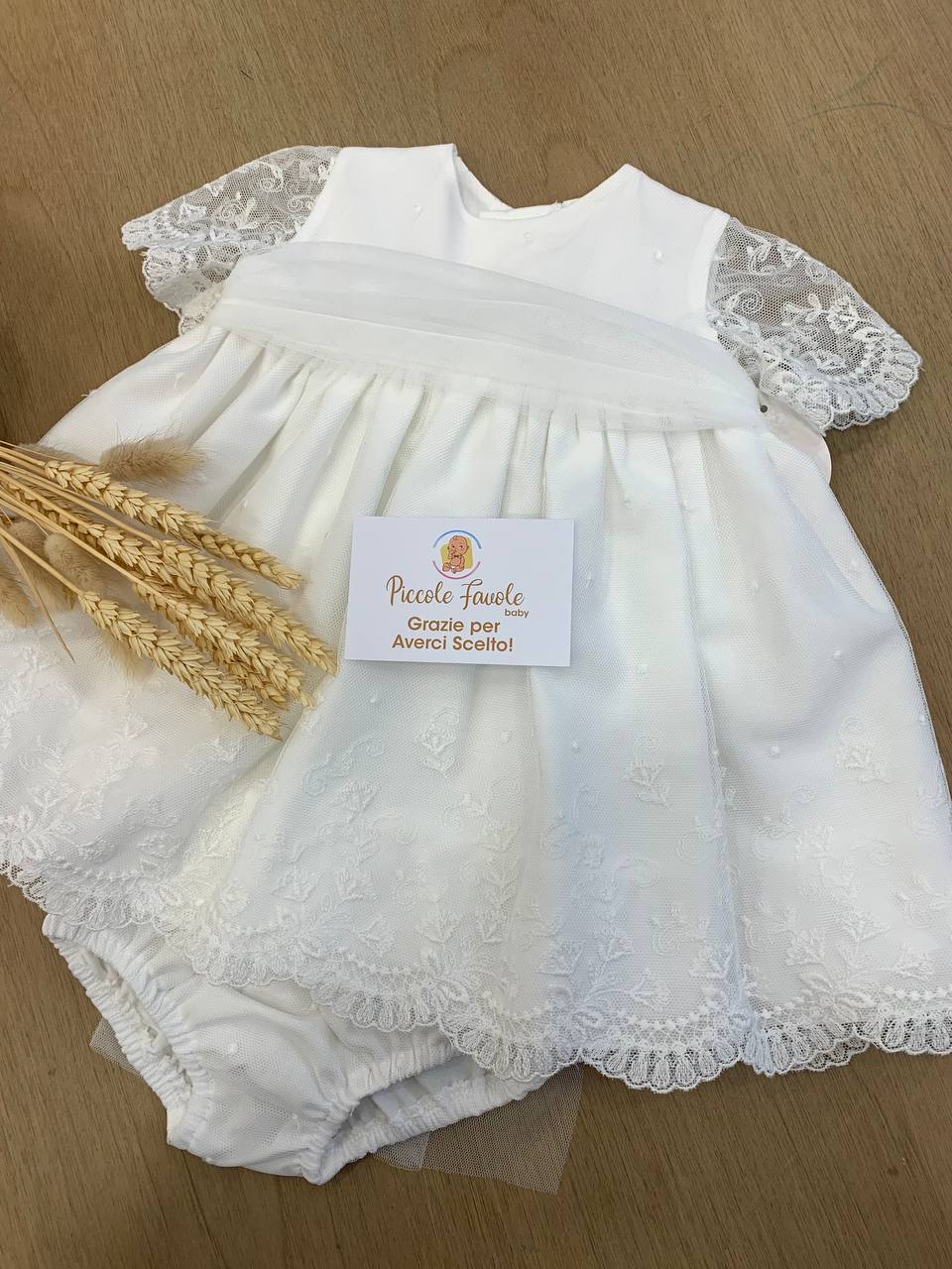 VESTITO BATTESIMALE  BIANCO NISERET