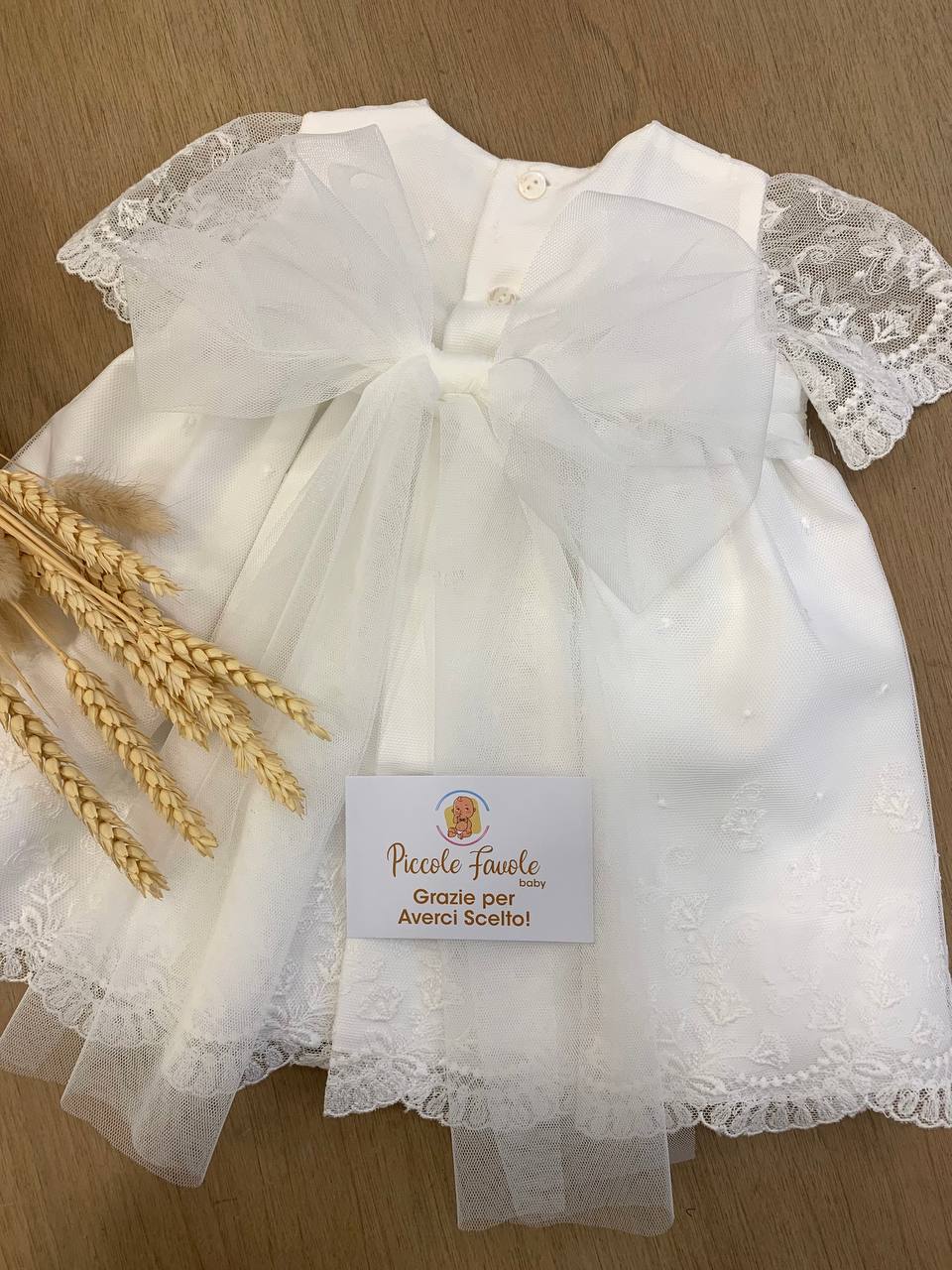 VESTITO BATTESIMALE  BIANCO NISERET