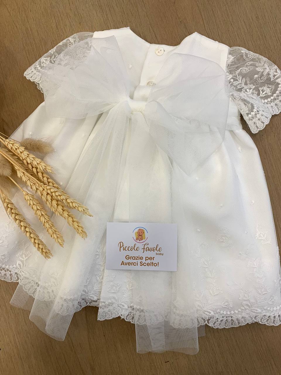 VESTITO BATTESIMALE  BIANCO NISERET