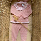 TUTINA SPEZZATA IN FILO ROSA CON FIORELLINI SARDON