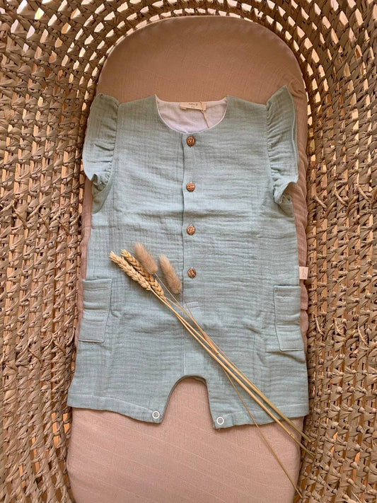 SALOPETTE TUTINA VERDE BABY GI