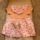 ABITINO FIORELLINI ARANCIONE BABY FASHION