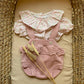 SALOPETTE IN FILO FIORELLINI BABY FASHION