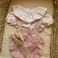 SALOPETTE IN FILO FIORELLINI BABY FASHION
