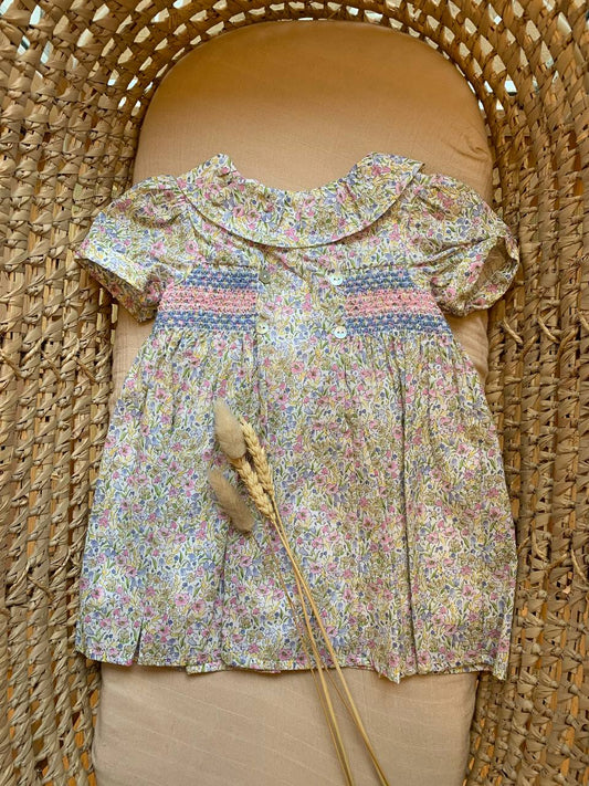 VESTITINO FIORI PUNTO SMOCK DR. KID