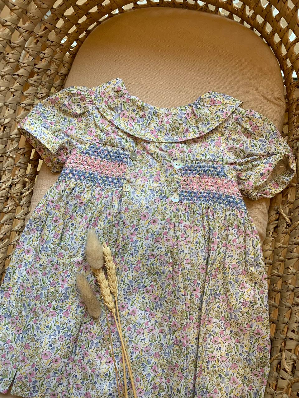 VESTITINO FIORI PUNTO SMOCK DR. KID