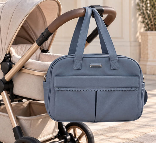 BORSA MAMMA CHIC AZZURRO POLVERE BAGYLU