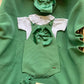 SALOPETTE E BODY IN FILO VERDE CONDOR