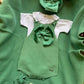 SALOPETTE E BODY IN FILO VERDE CONDOR