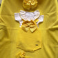 SALOPETTE E BODY IN FILO GIALLO CONDOR