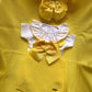 SALOPETTE E BODY IN FILO GIALLO CONDOR