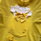 SALOPETTE E BODY IN FILO GIALLO CONDOR
