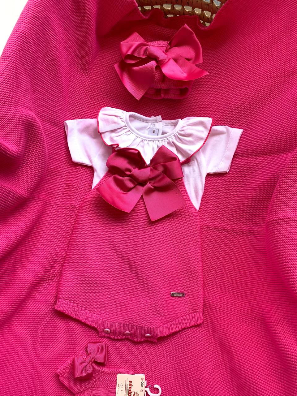 SALOPETTE E BODY IN FILO FUCSIA CONDOR
