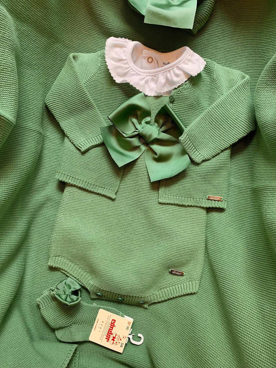 CARDIGAN IN FILO VERDE CONDOR