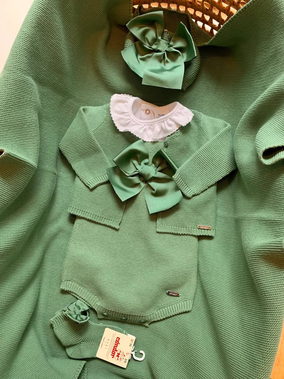CARDIGAN IN FILO VERDE CONDOR