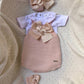 SALOPETTE E BODY IN FILO ROSA CONDOR