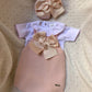 SALOPETTE E BODY IN FILO ROSA CONDOR