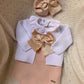 CARDIGAN IN FILO BIANCO CONDOR