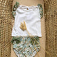 COMPLETO PALME T-SHIRT E CULOTTE CALAMARO