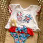 COMPLETO T-SHIRT TARTARUGA E GRANCHIO CON COSTUME CALAMARO