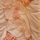 COORDINATO NASCITA ROSA CON FIORI IN RILIEVO FIRST BABY
