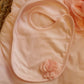 COORDINATO NASCITA ROSA CON FIORI IN RILIEVO FIRST BABY