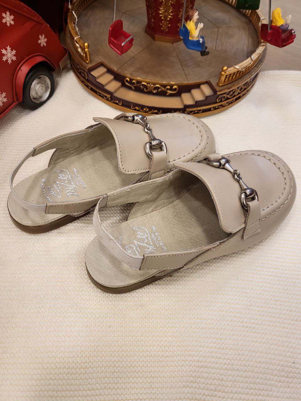 mocassino aperto beige Rizitos
