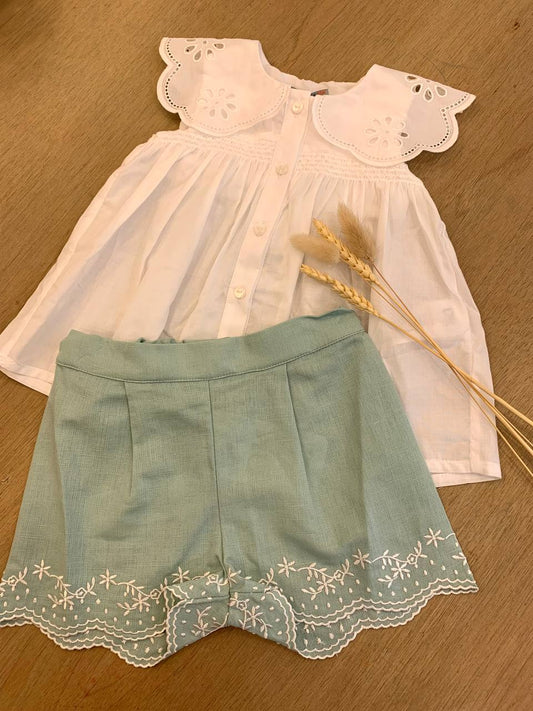 PANTALONCINO VERDE SALVIA DR.KID