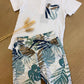 COMPLETO FOGLIE T-SHIRT E COSTUME SARABANDA
