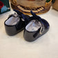 SCARPA BLU LUCIDA CON FIOCCO INDICE
