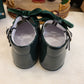 SCARPA VERDE LUCIDA CON FIOCCO INDICE