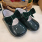 SCARPA VERDE LUCIDA CON FIOCCO INDICE