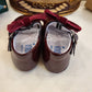 SCARPA LUCIDA BORDEAUX CON FIOCCO INDICE