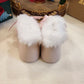 STIVALETTO ROSA CON PELLICCIA INDICE