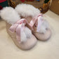 STIVALETTO ROSA CON PELLICCIA INDICE