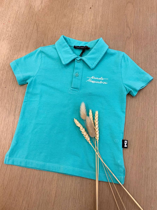 T-SHIRT POLO VERDE SMERALDO DANIELE ALESSANDRINI