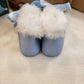 STIVALETTO AZZURRO CON PELLICCIA INDICE