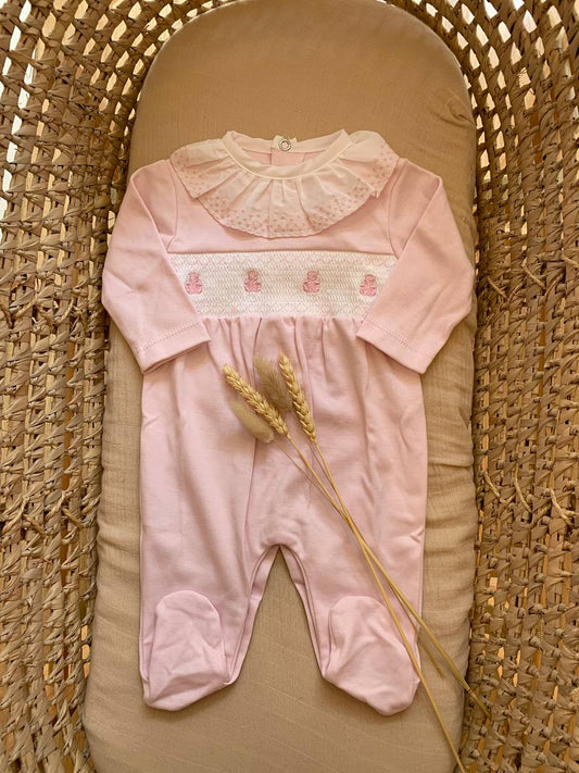 TUTINA IN COTONE ORSETTI ROSA VALENTINA BEBES