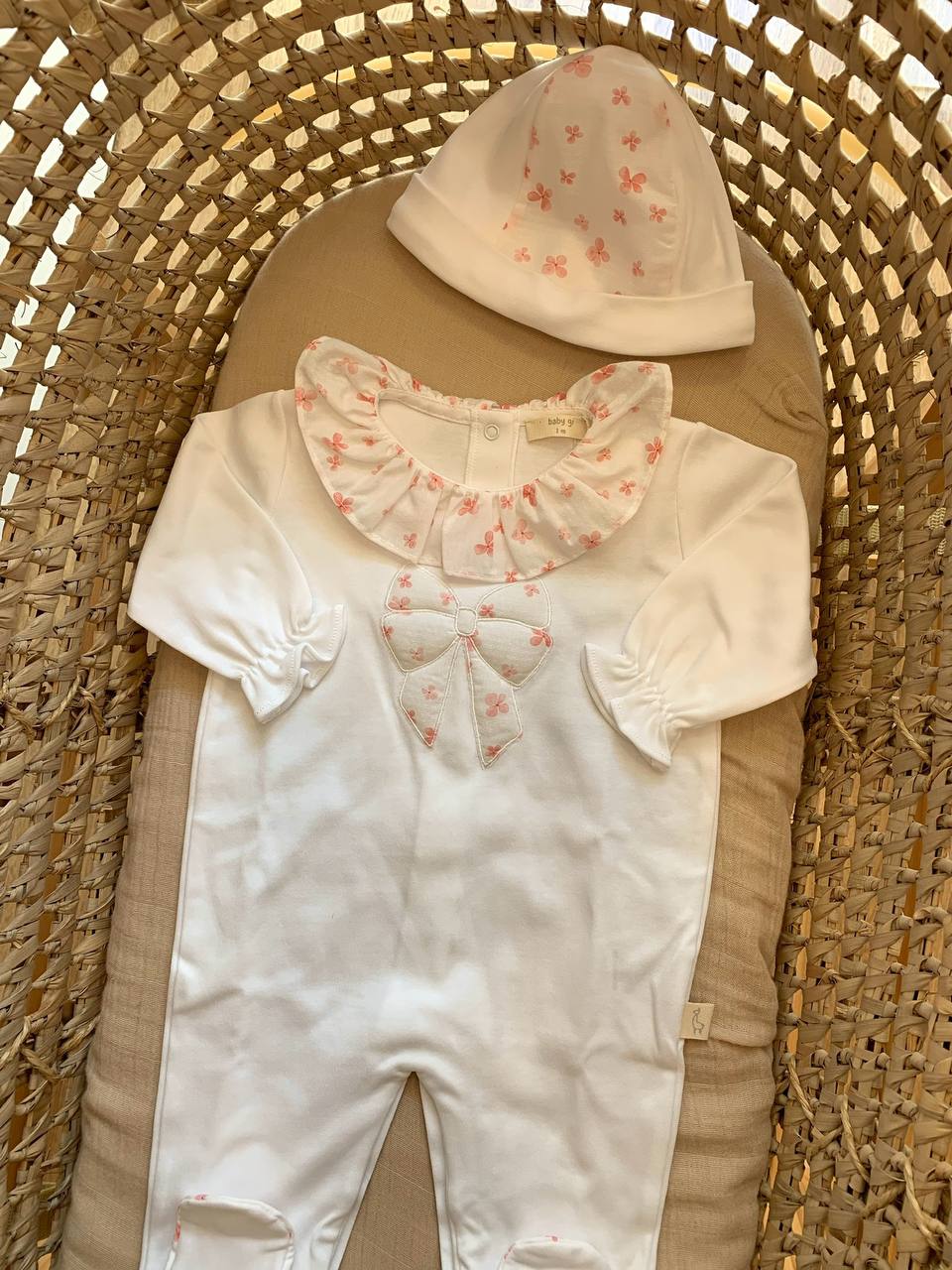 TUTINA IN COTONE CON FIOCCO BABY GI
