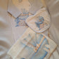 COORDINATO NASCITA AZZURRO CARROZZINA COPERTA LEGGERA FIRST BABY